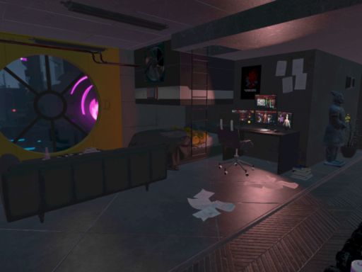 Cozy Cyberpunk Apartment ＆ Avatars