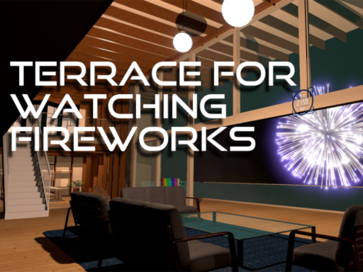 Terrace for watching fireworks