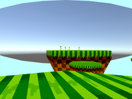 just some low poly Sonic world