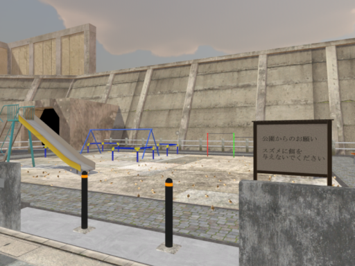 エグい数のスズメがいる公園