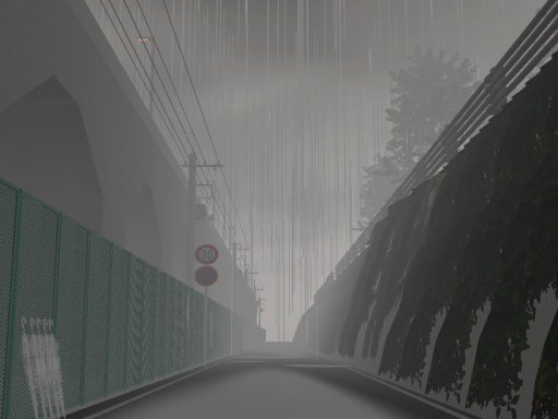 park in the rain-雨降る公園-