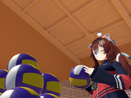 Japanese high school gymnasium