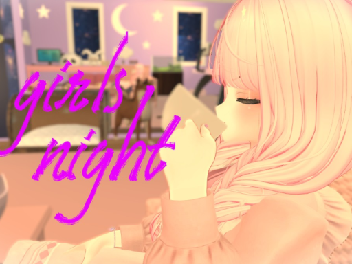 シンプルな女子会部屋 girls night