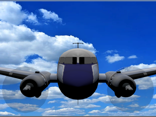 A peaceful flight in a DC-3