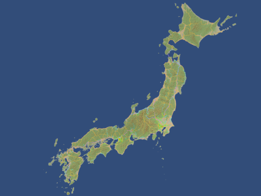 Japan Railroad Map （日本鉄道路線図）