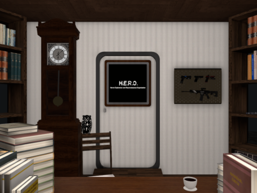 H․E․R․O․ 部長私室