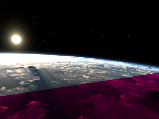 Simple mirror in space