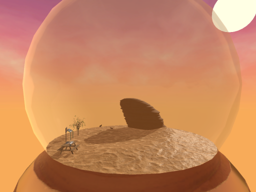 Fennec Foxes in a snow globe