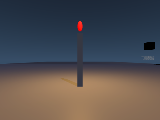 A Simple Large Candle