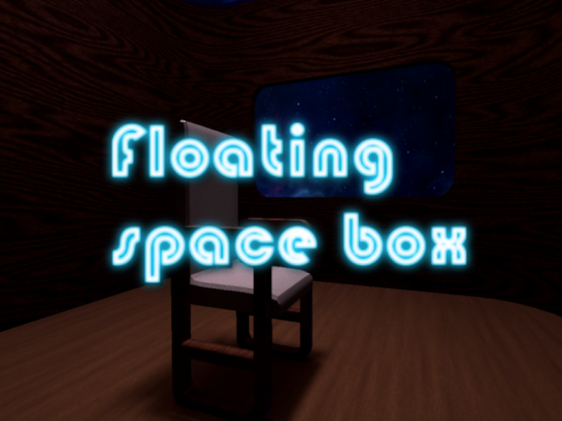 Wooden Box In Space