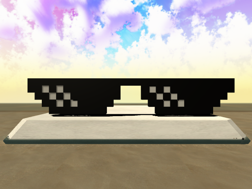 8 bitサングラスをかける