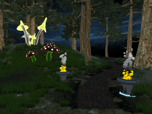 Magical Fireworks Forest