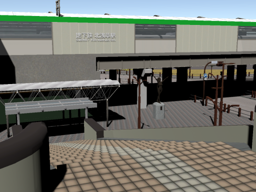 Subway Train Station Front Waiting Area （駅前広場）