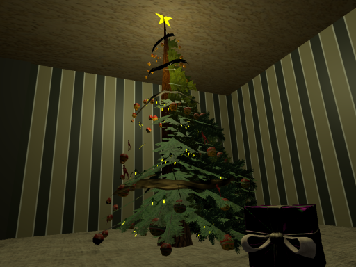 when your parents leave with the divorce papers to court so you finally leave your room and see the aftermath of the fight and that the christmas tree is up with gifts underneath it but you can tell they are actually empty