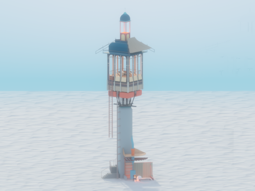 Lighthouse In The Snow