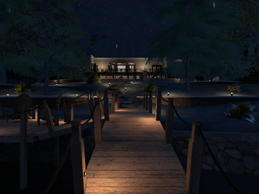 Lake House at Christmas