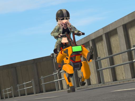 Bipedal vehicle in the City