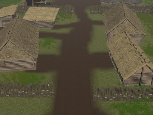 Village in the woods