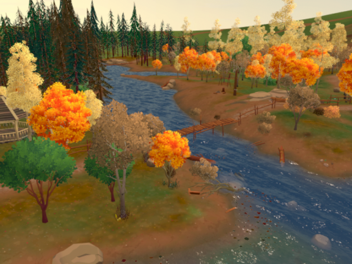 Toon Fantasy Nature Lake