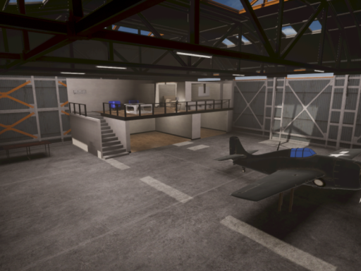 Hanger on a airfield