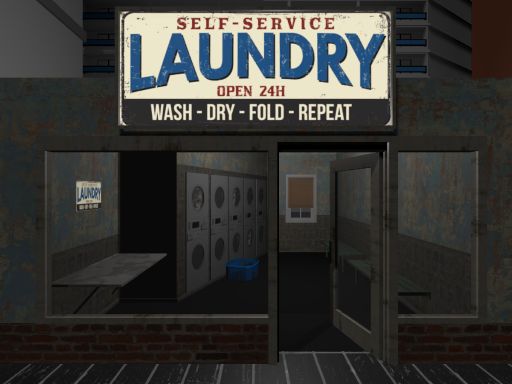 24hour laundry⁄24時ランドリー