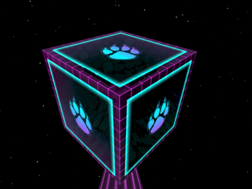 Default Blender Cube but like cool