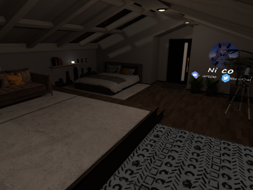 Ni coにこ コクリコの屋根裏-夜