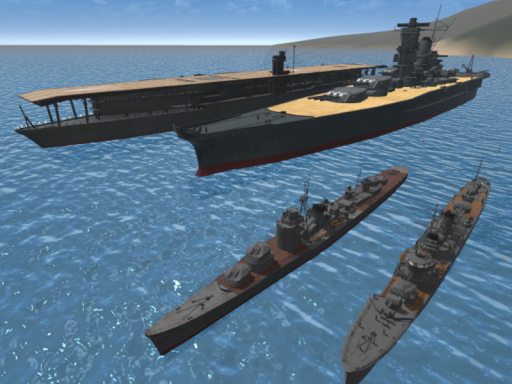 駆逐艦演習海域。 （Destroyer training area）