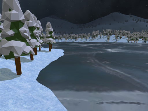 Ice Skating at Night