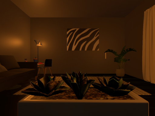 Apartment room in space