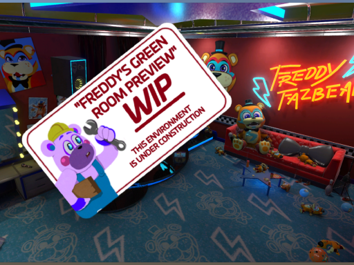 FNAF˸ Glamrock Freddy's Green Room Preview （Currently Broken xP）