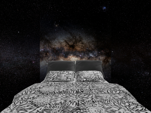 Galaxy Cube Bed Mirror