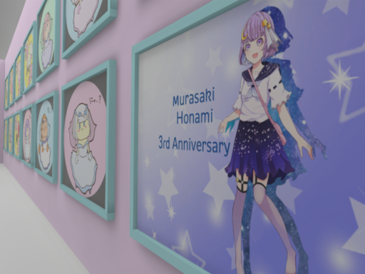 むらさきほなみ 配信３周年記念 バッジ特典イラストミュージアム