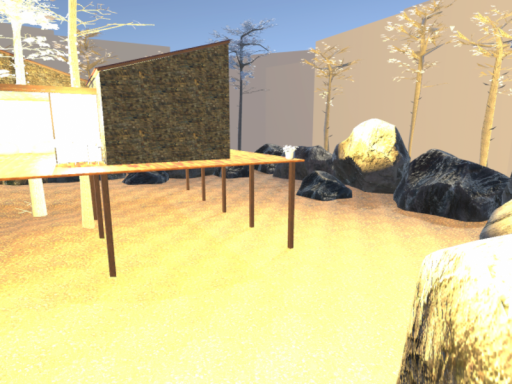 Chilling in the woods With a videoplayer