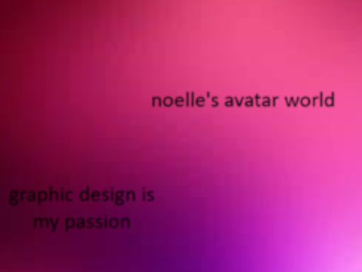 Noelle's avatar world