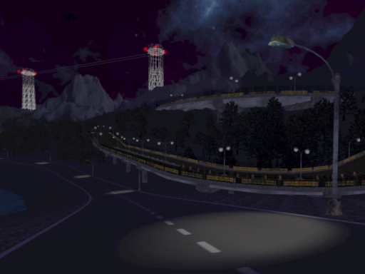 into the Snowy midnight⁄running