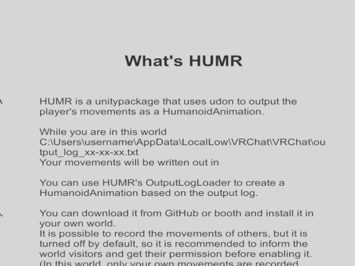 HUMR（HyakuashiUdonMotionRecorder）