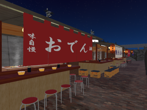 夜鳴き川屋台通り-Yonaki river food stall street-