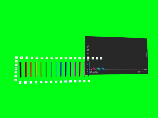 【動画プレイヤー‚QV Pen有】グリーンバック ⁄ Green back