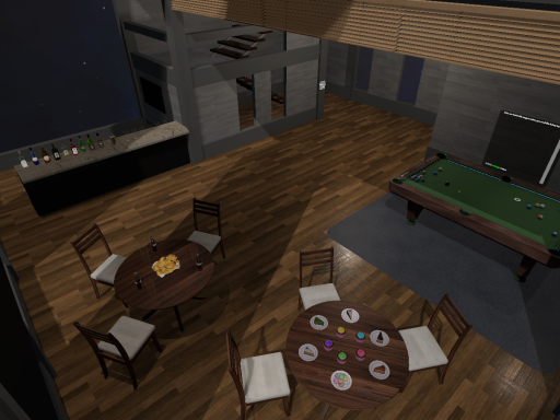 星夜に沈むホームバー