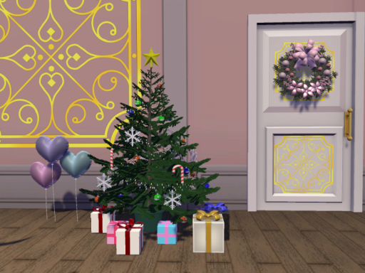 さくらのクリスマスパーティーをするお部屋