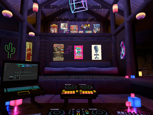 80-90s Chill DJ room
