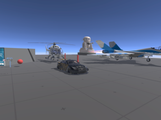 test world for planes n cars