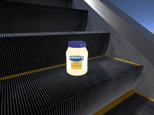 mayonnaise on an escalator