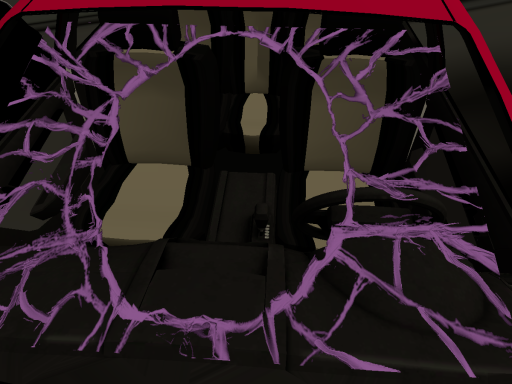 Break the windshield