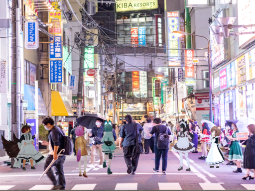 秋葉原で客引きメイドさんor通行人になれるワールド
