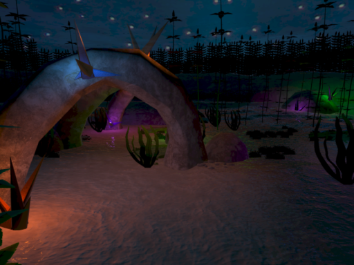 Underwater shoreline