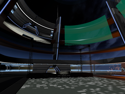 Cyber-punk dance stage