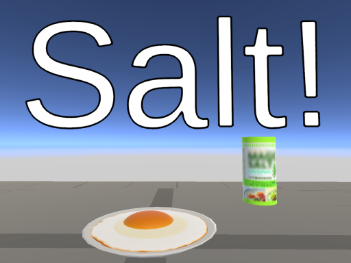 Fried egg with saltǃ