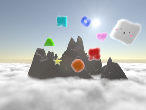 雲海と山岳地帯 - Sea of clouds and mountain range -